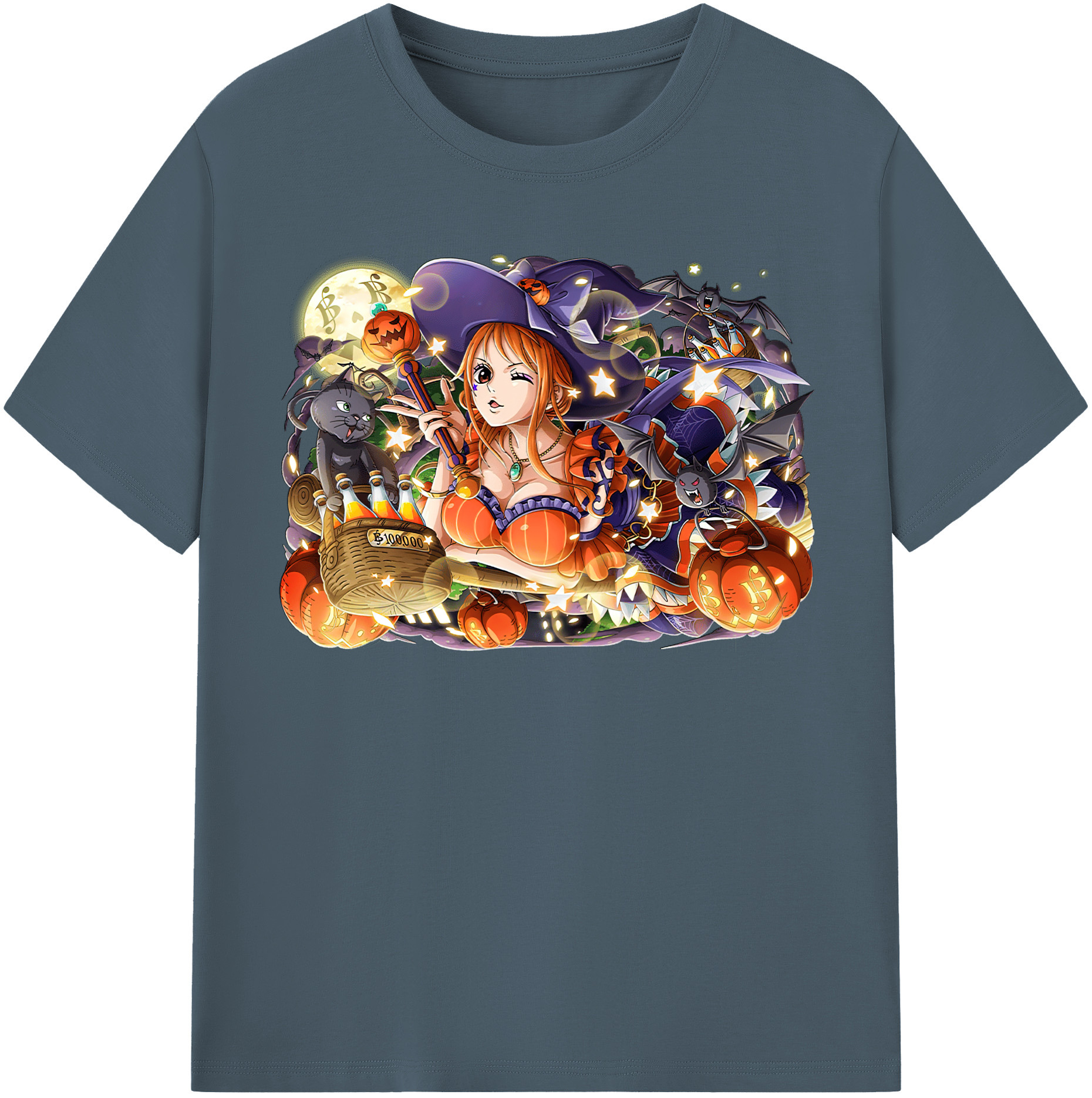 （画像用） ワンピース ナミ ONE PIECE Nami 綿100％半袖Tシャツ（フロントプリント）